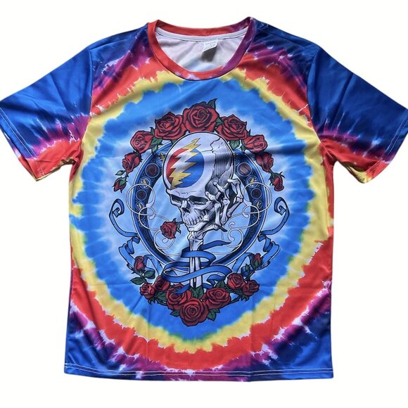 Retro Graphic Grateful Dead Tie-Dye Classic T-Shirt Men's XLarge Unisex Tee - Picture 1 of 3